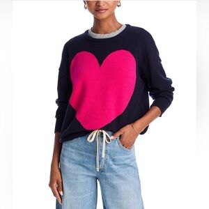 AQUA x Kerri Rosenthal Heart Sweater Size S